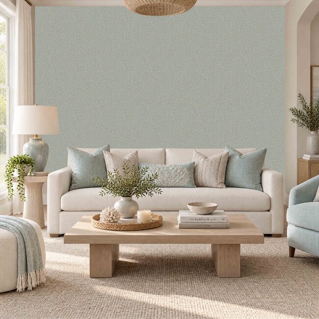 Dutch Wallcoverings Dutch Wallcoverings - Santa Fé Basket Weave Sage Green - Vliesbehang - 10m x 53cm - SA524096