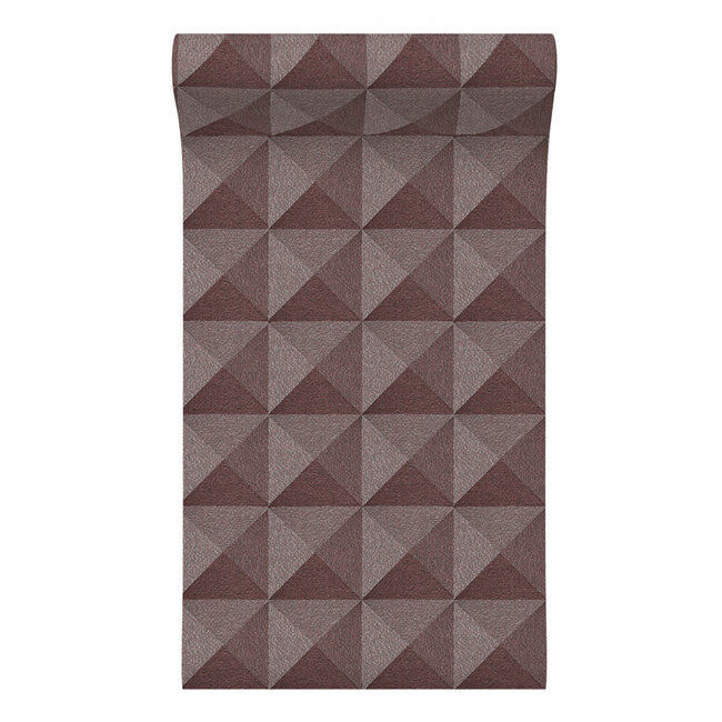 Dutch Wallcoverings Dutch Wallcoverings - Santa Fé Weaved Cube Terracotta - Vliesbehang - 10m x 53cm - SA524106