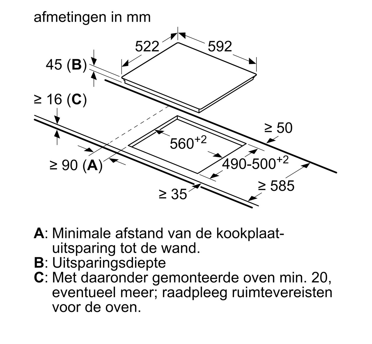 Bosch PKF651FP1E Inbouw kookplaat