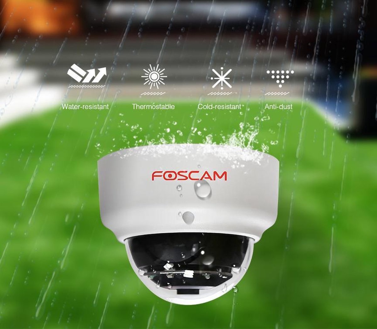 Foscam FI9961EP beveiligingscamera buiten