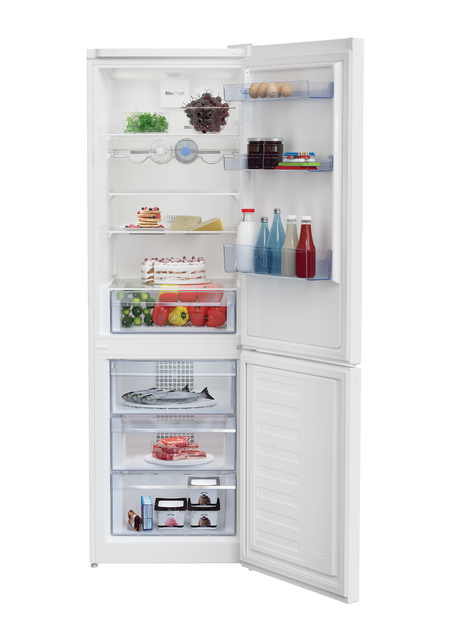 Beko RCNA366K30W Koelvriescombinatie