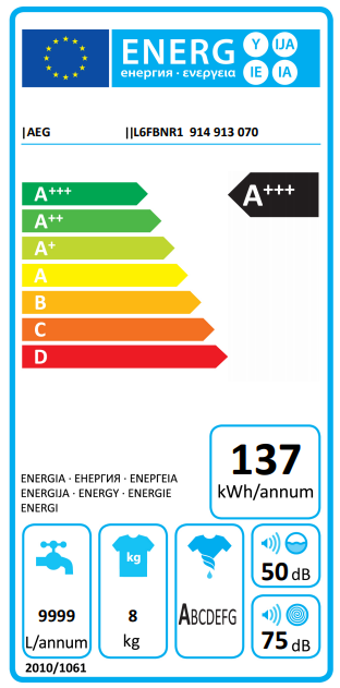 AEG L6FBNR1 ProSense Wasmachine