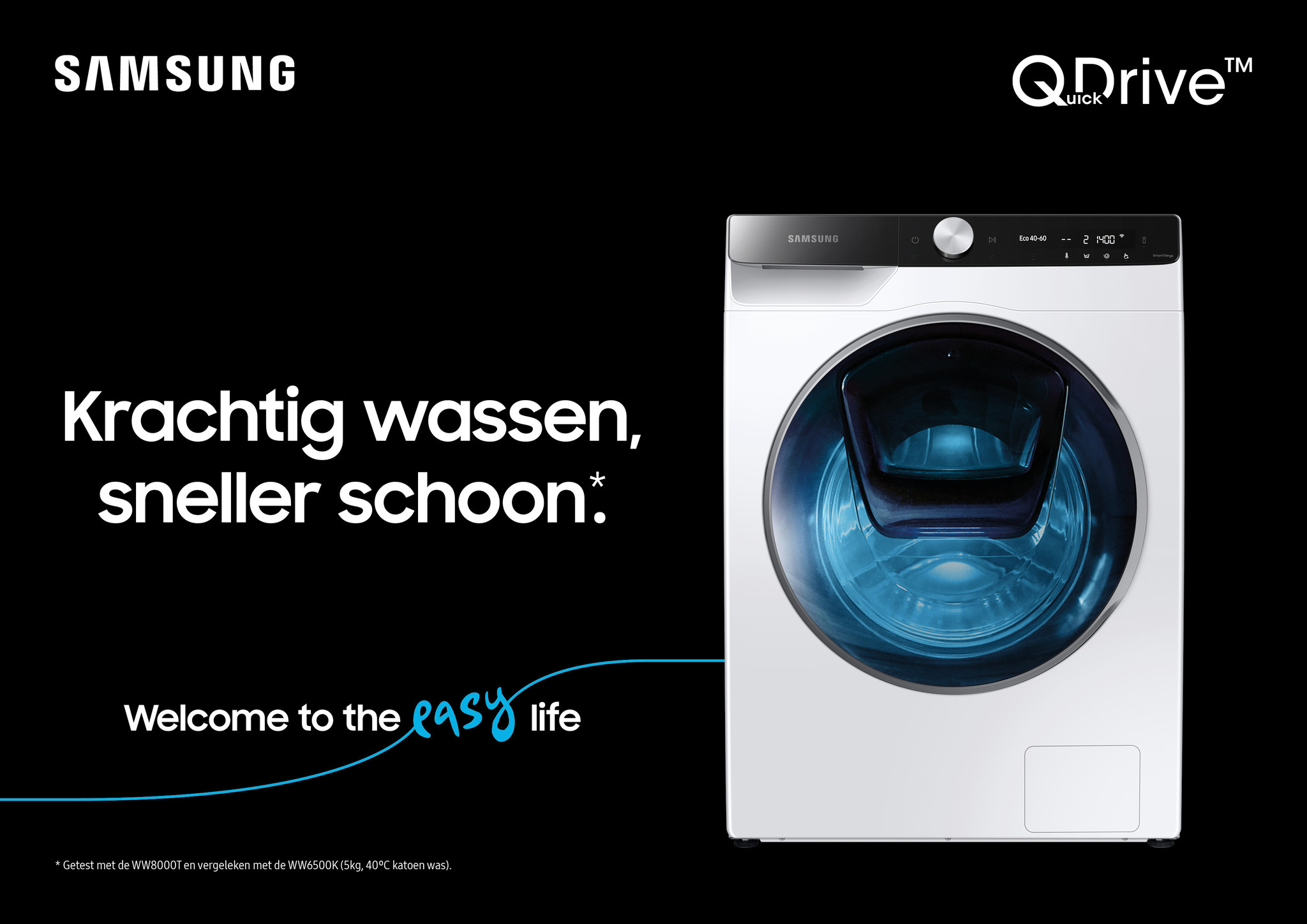 Samsung QuickDrive WW90T854ABT - Wasmachine