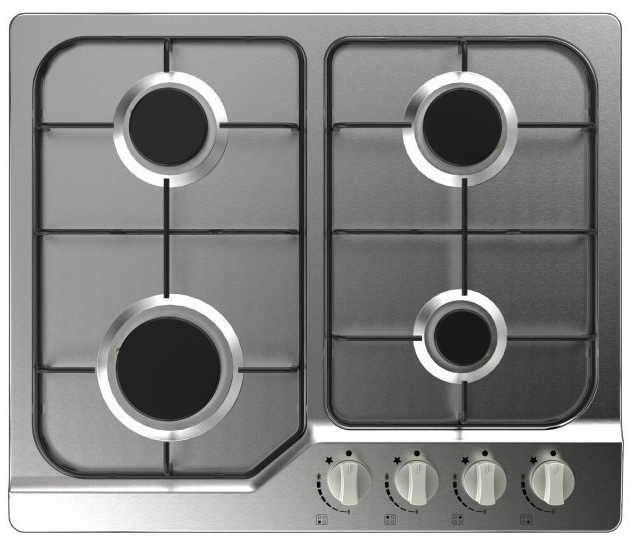 Exquisit EGK226.1SX Inbouw Gas kookplaat
