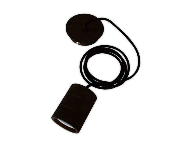 Calex Lamphouder Retro Pendel XXL Giant, Zwart