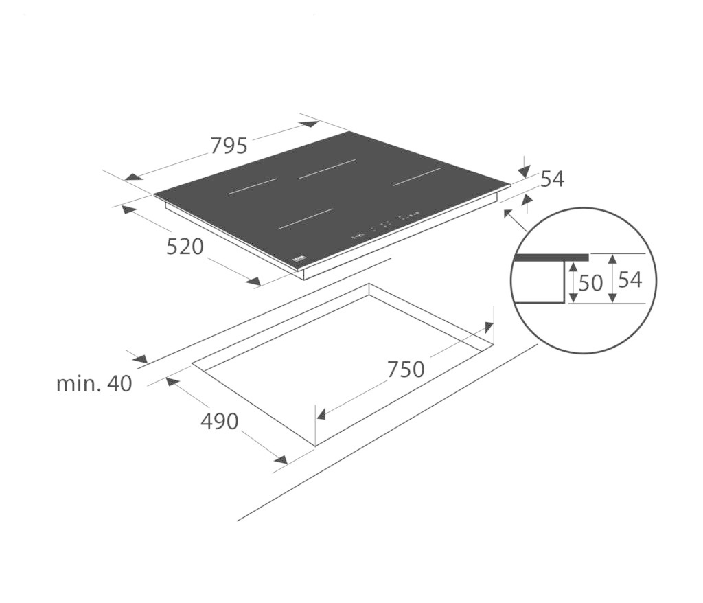 ETNA KI680ZT Inductiekookplaat