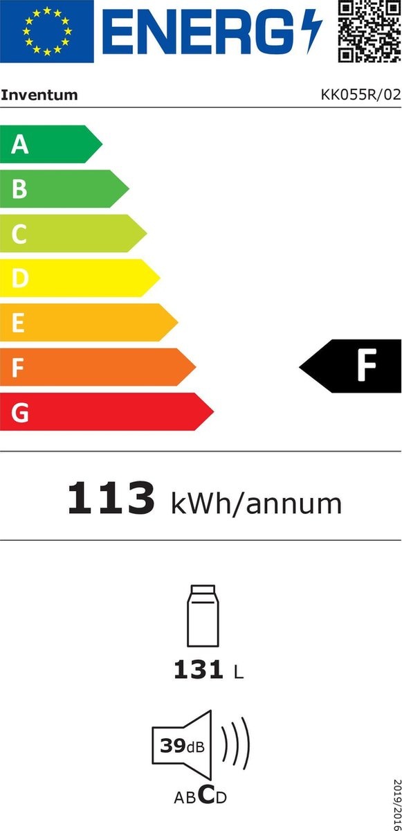 Inventum KK055R - Tafelmodel koelkast