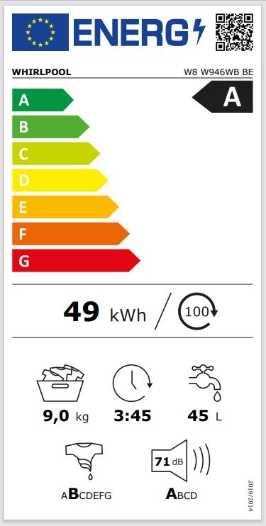Whirlpool W8 W946WB BE