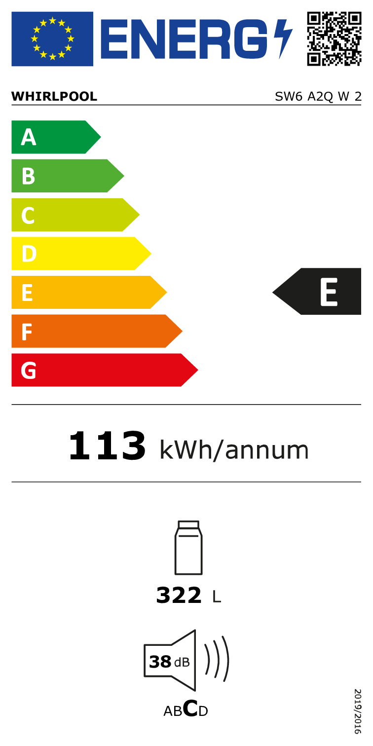 Whirlpool SW6 A2Q W 2 - Vrijstaande koelkast