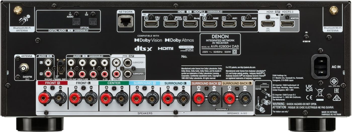 Denon AVRX2800HDABBKE2 - Versterker