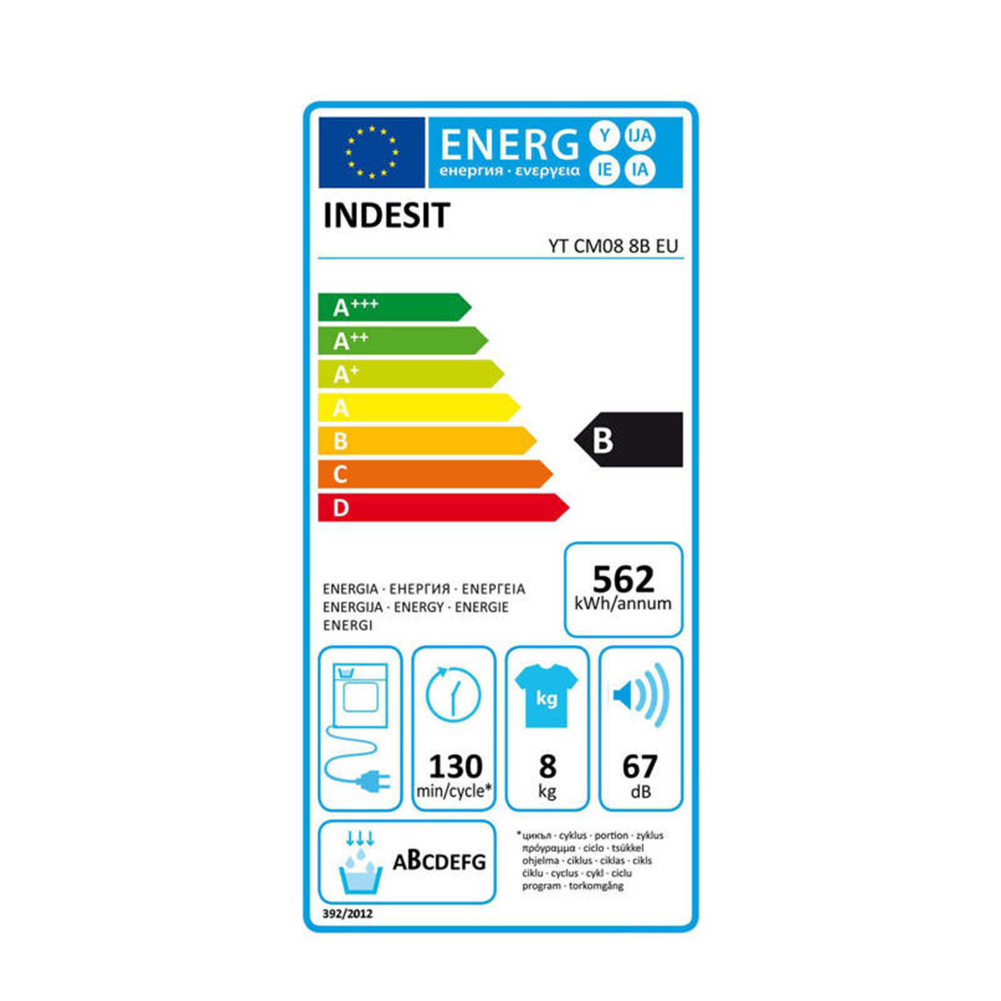 Indesit YT CM08 8B EU - Condensdroger