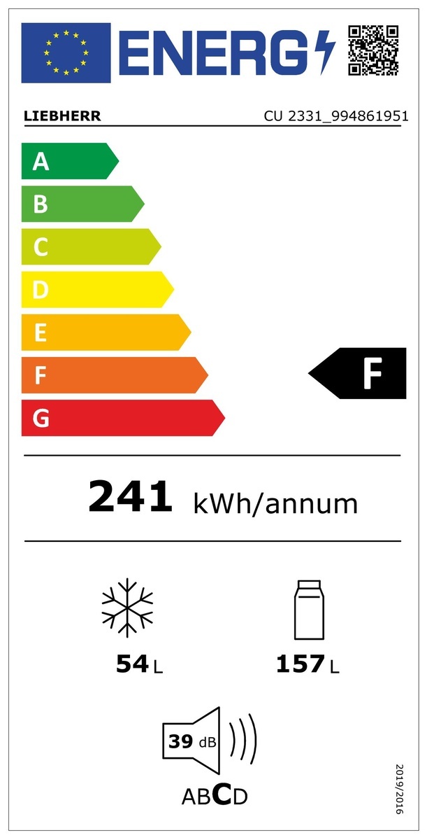 Liebherr CU 2331-22 - Koel-vriescombinatie