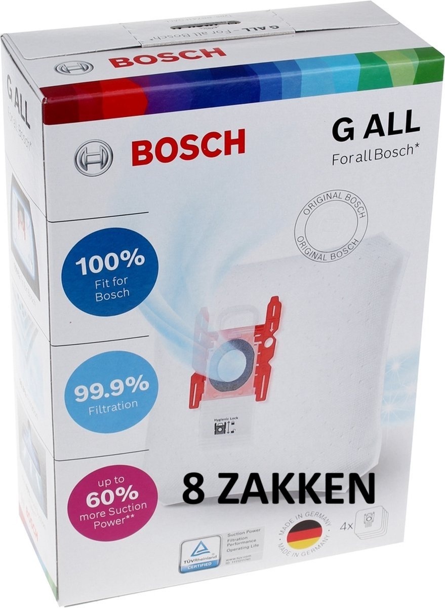 Bosch BBZ41FGALL - Stofzuigerzakken - 8 stuks
