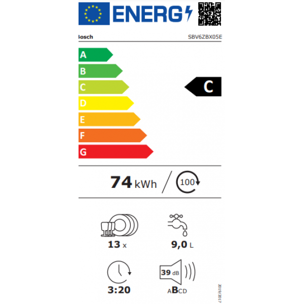 Bosch SBV6ZBX05E EXCLUSIV - Inbouw vaatwasser
