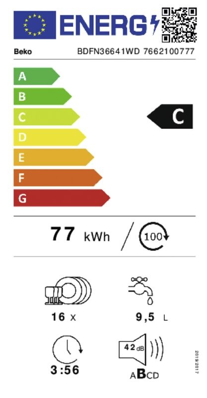 Beko BDFN36641WD - Vrijstaande vaatwasser