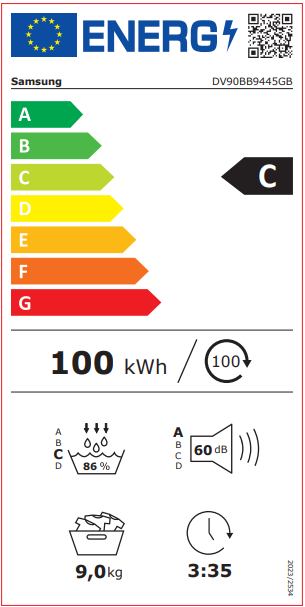 Samsung DV90BB9445GBS2 - Warmtepompdroger