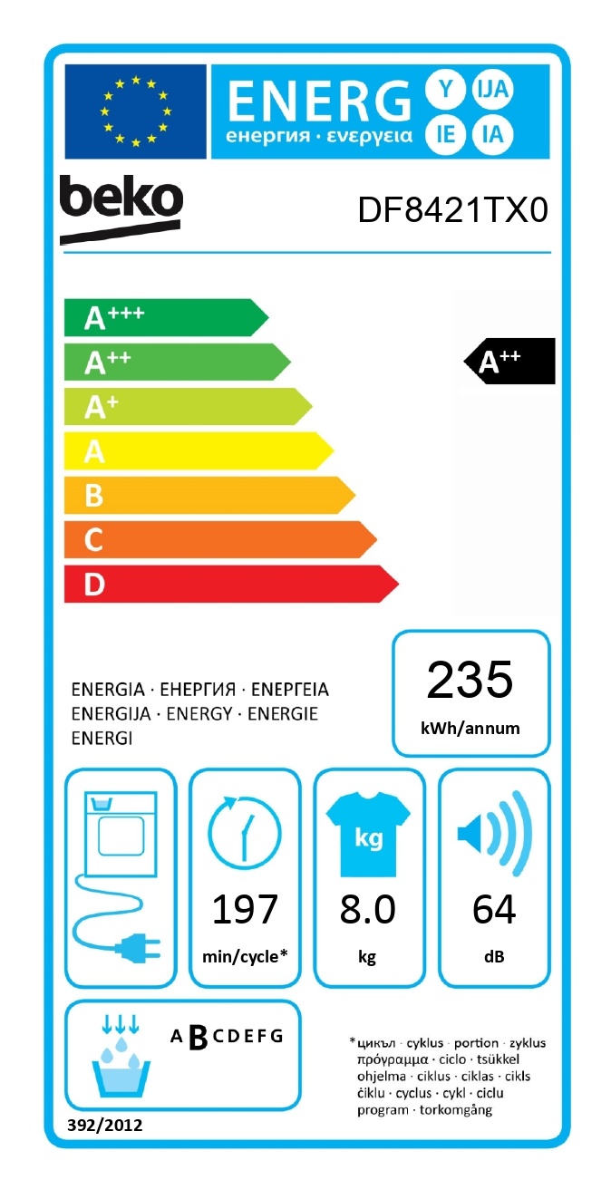 Beko DF8421TX0 - Warmtepompdroger