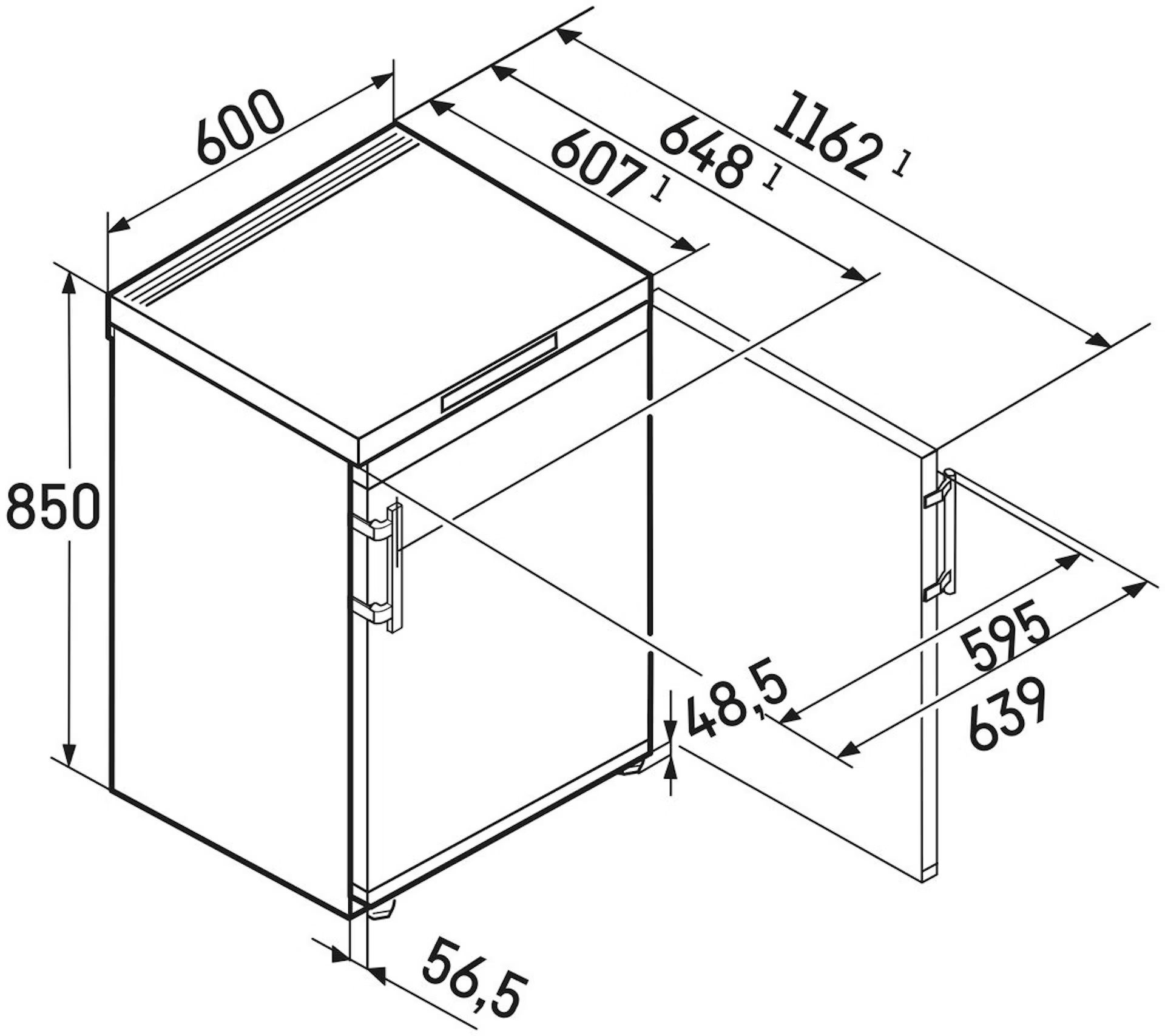 Liebherr Fci 1624-20 - Tafelmodel vriezer
