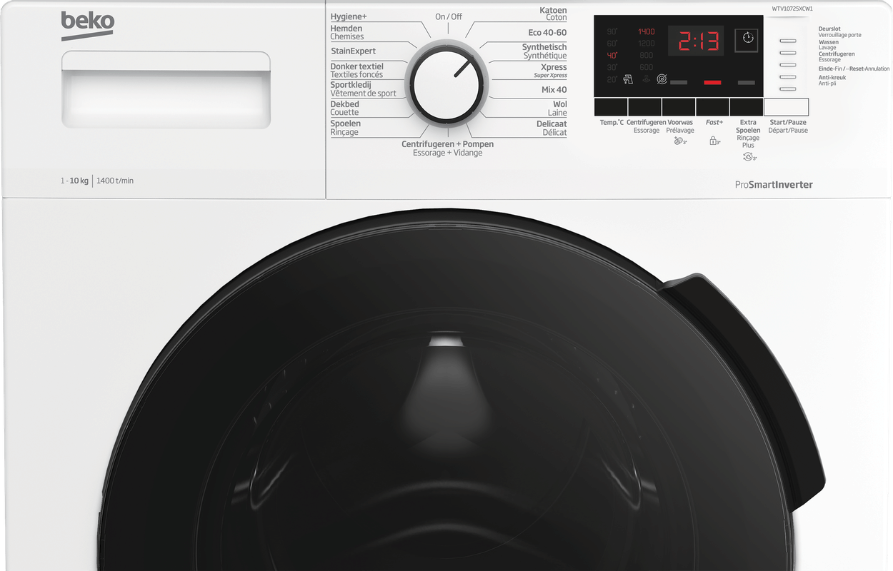 Beko WTV10725XCW1 - Wasmachine