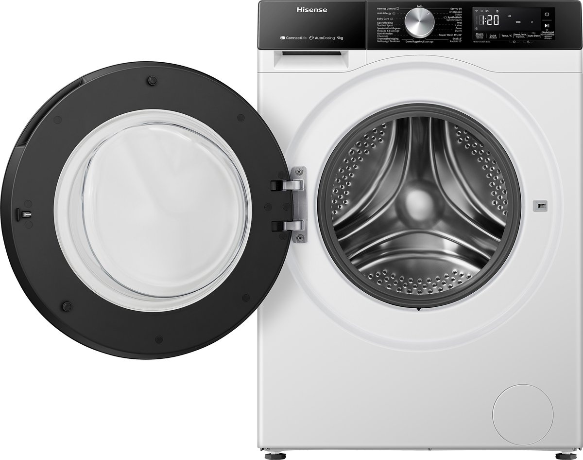 Hisense WF3S9045BW3/BLX - Wasmachine