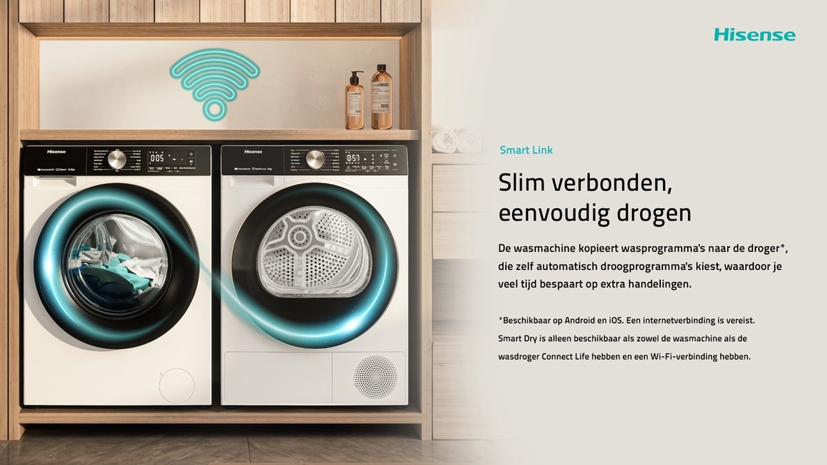 Hisense WF3S9045BW3/BLX - Wasmachine