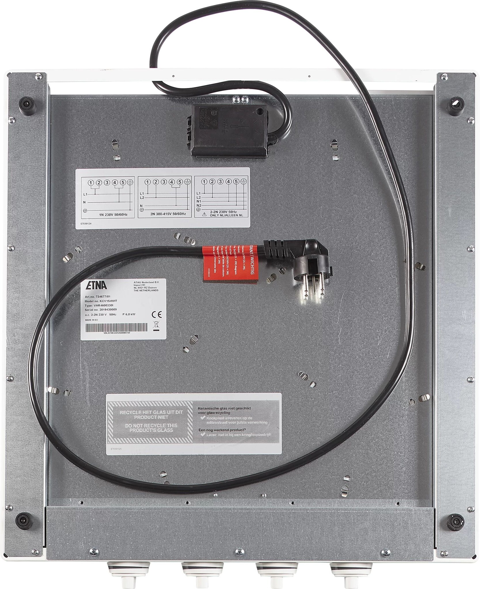 ETNA KCV154WIT - Keramische kookplaat