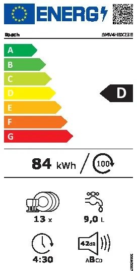 Bosch SMV4HBX23E EXCLUSIV - Inbouw vaatwasser