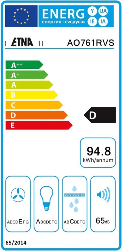 ETNA AO761WIT - Onderbouw afzuigkap