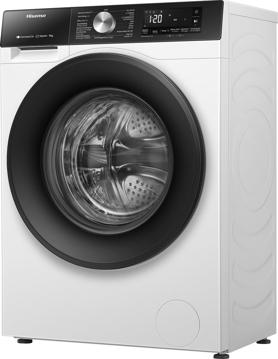 Hisense WF3S9043BW3/BLX - Wasmachine