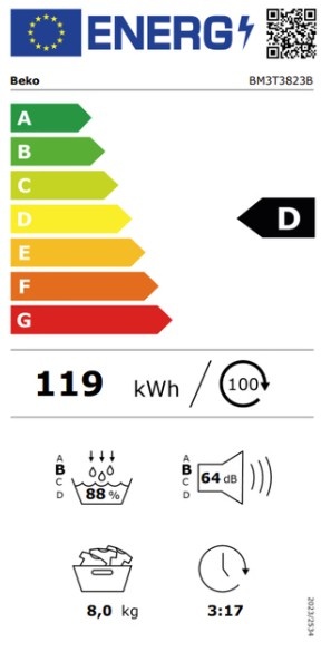 Beko BM3T3823B - Warmtepompdroger