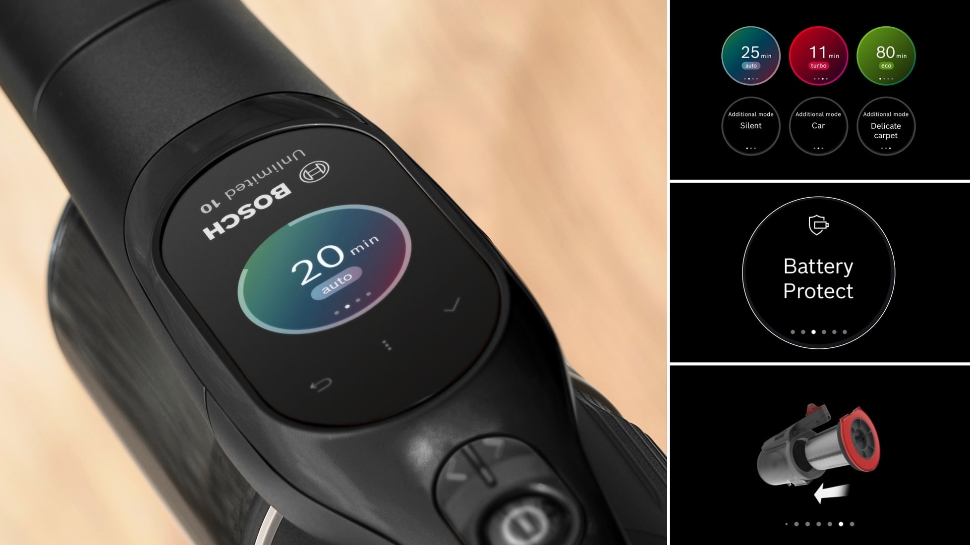 Bosch BXS1041BQC Unlimited 10 - Steelstofzuiger