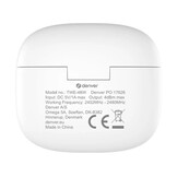 Denver TWE-48W Wit - Draadloze oordopjes