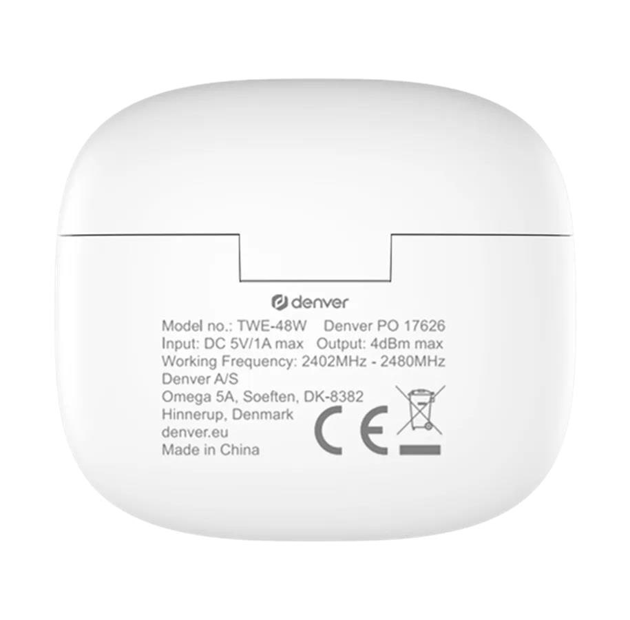 Denver TWE-48W Wit - Draadloze oordopjes