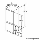 Bosch KIS77AFE0 - Inbouw koel-vriescombinatie