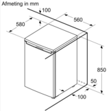 Bosch KTL15NWEA - Tafelmodel koelkast