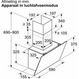 Bosch DWK65DK60 - Wandschouw afzuigkap