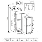 Frilec BERLIN278-NF-011E - Inbouw koel-vriescombinatie