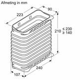 Bosch HEZ9VDSS2 Vlakke buis verbindingshuls