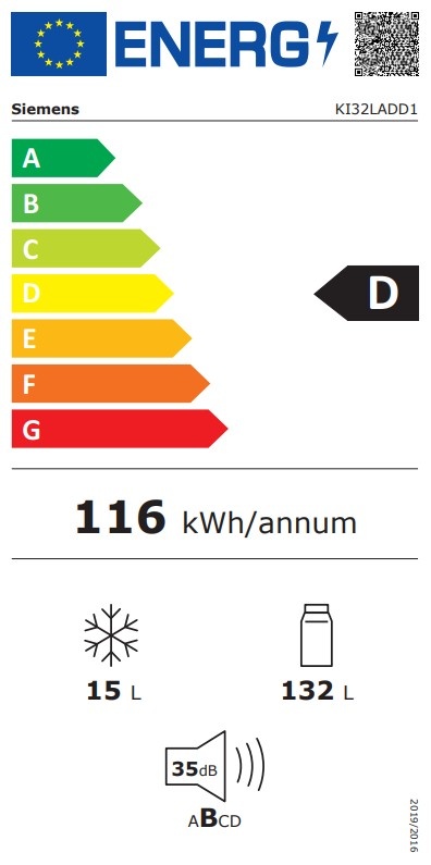 Siemens KI32LADD1 - Inbouw koelkast