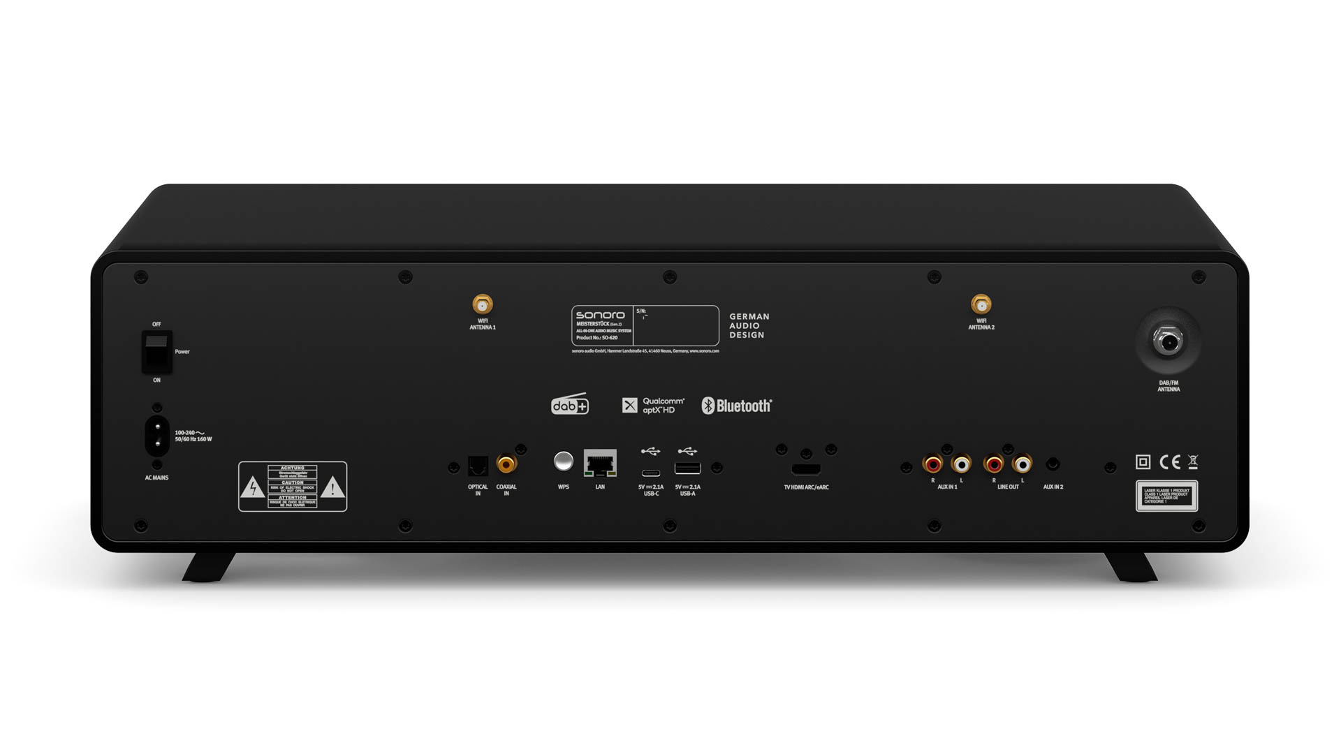 Sonoro MEISTERSTUCK GEN2 Mat zwart - Radio