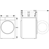 Hisense WF3S9043BW3/BLX - Wasmachine