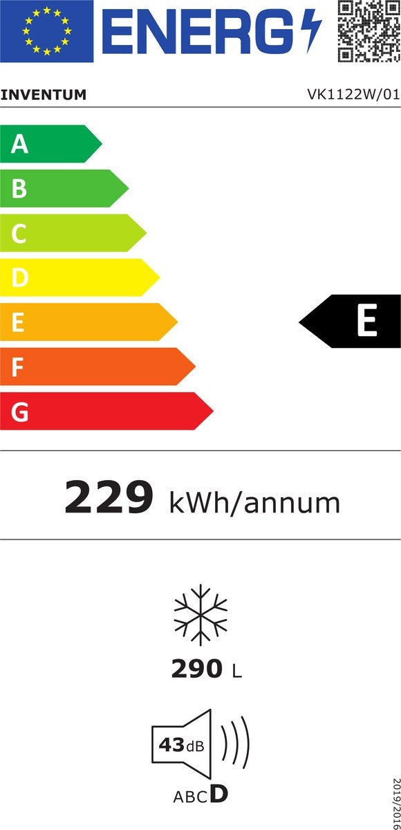 Inventum VK1122W - Vrieskist