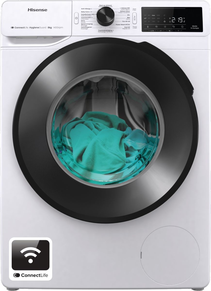 Hisense WF3V843BW/BLX - Wasmachine