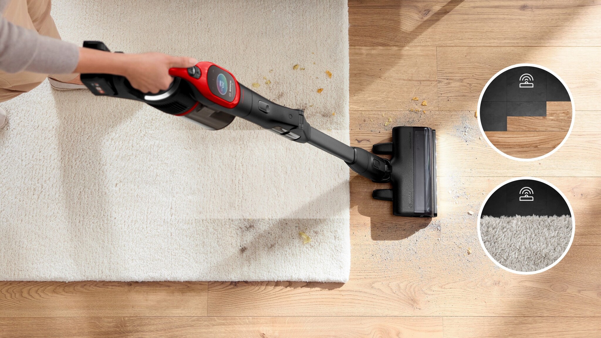 Bosch BCS1041PET Unlimited 10 - Steelstofzuiger