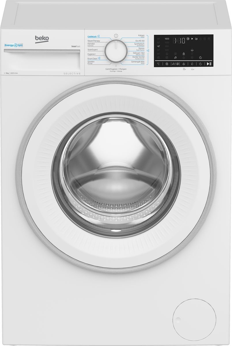 Beko B3WM49610W2 Selective - Wasmachine