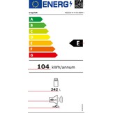 Exquisit KS320-V-H-010EW - Vrijstaande koelkast