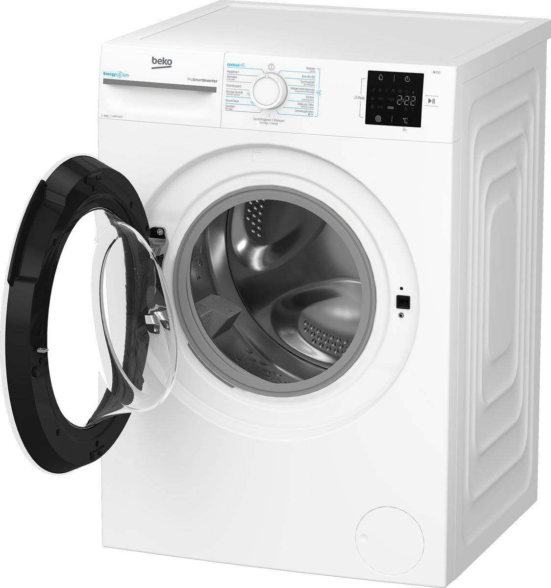 Beko BM3WFU38412CW EnergySpin - Wasmachine
