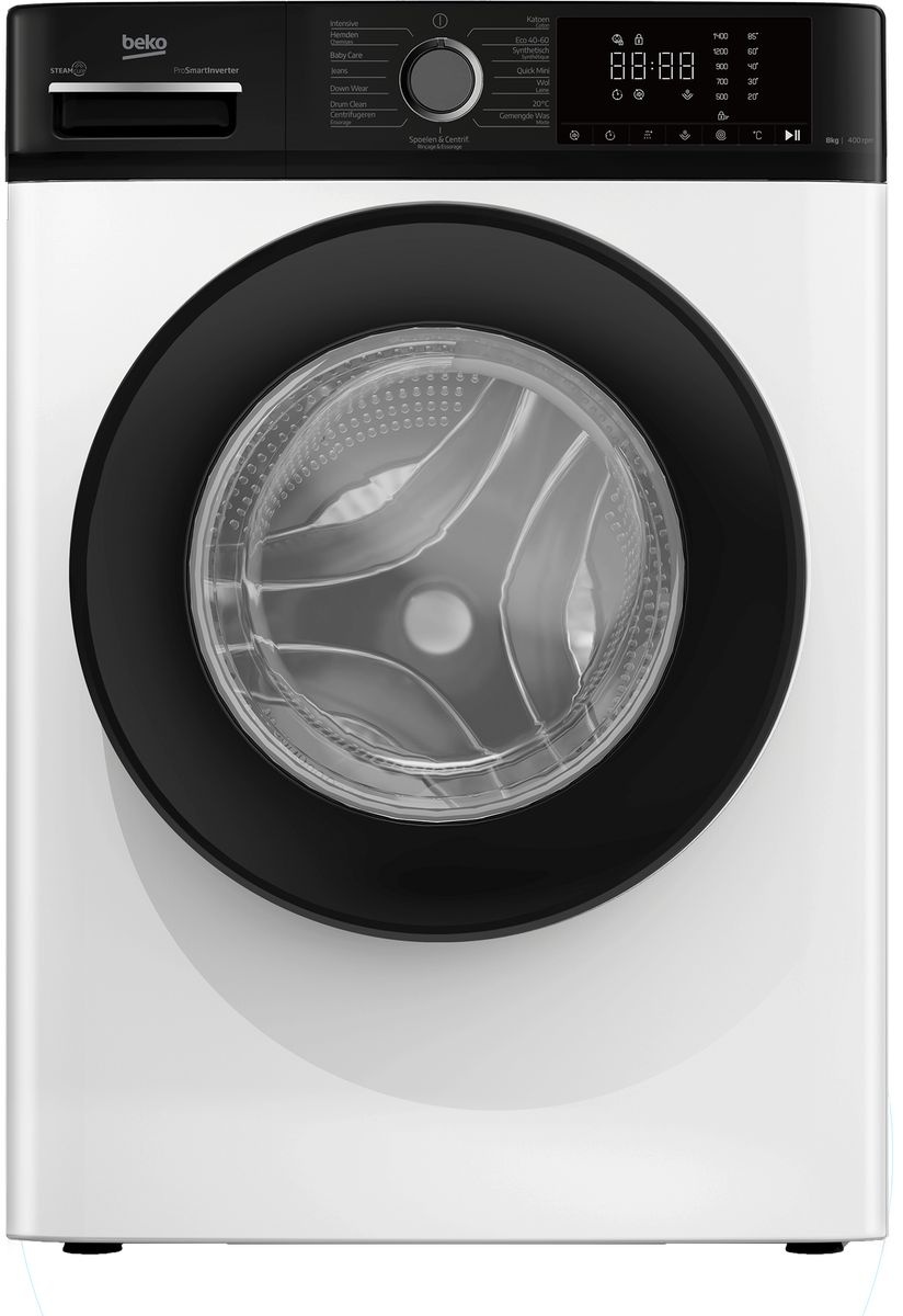 Beko B1W864WB BE SteamCure - Wasmachine