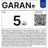 AEG LE604AD4 - 6000 ProSense - Wasmachine