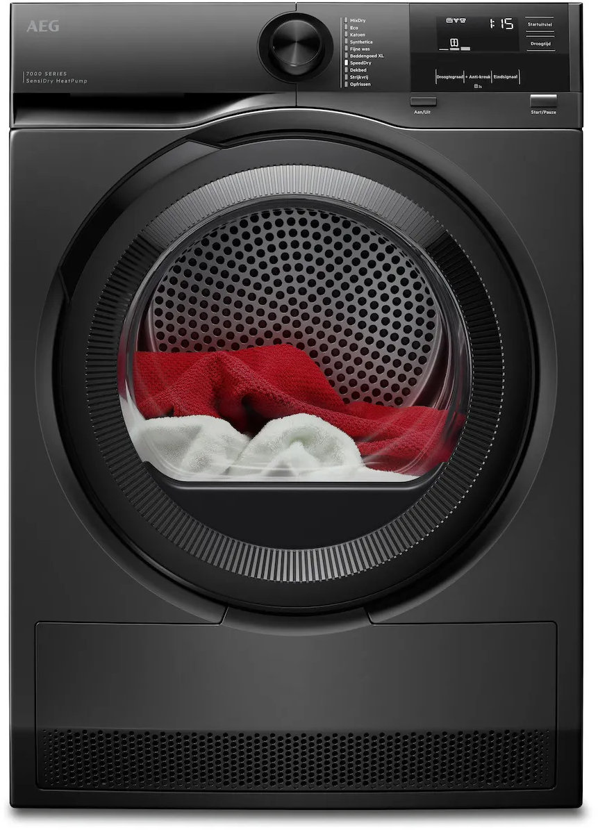 AEG TE7ONYX Zwart - Warmtepompdroger